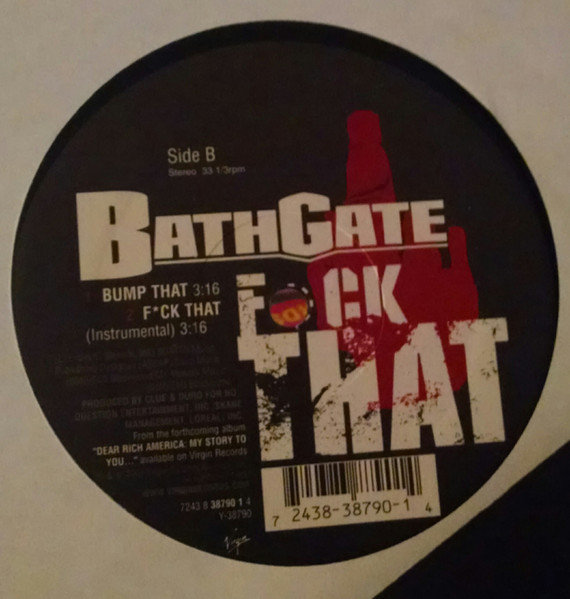 Bathgate - F*ck That | Virgin (7243 8 38790 1 4) - 2