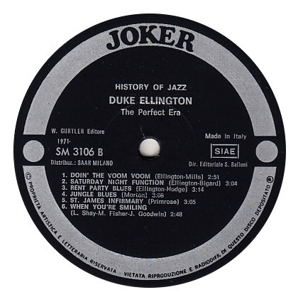 Duke Ellington - The Perfect Era | Joker (SM 3106) - 4 Duke Ellington - The Perfect Era | Joker (SM 3106) - 4
