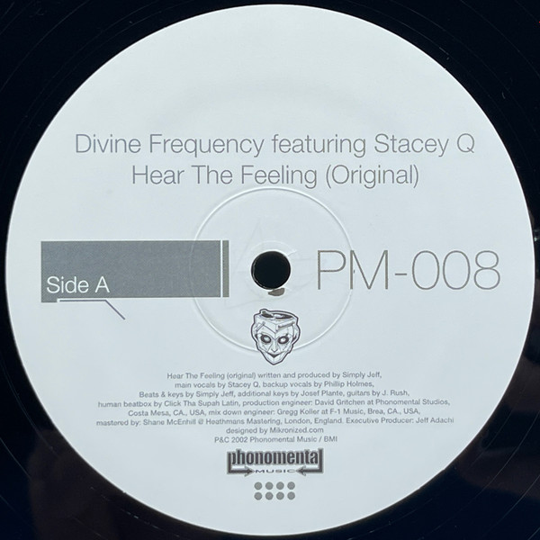 Divine Frequency Featuring Stacey Q - Hear The Feeling | Phonomental Music (PM-008) - 3