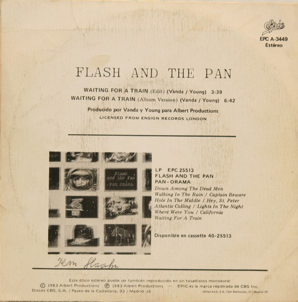 Flash & The Pan - Waiting For A Train | Epic (EPC A 3449) - 2