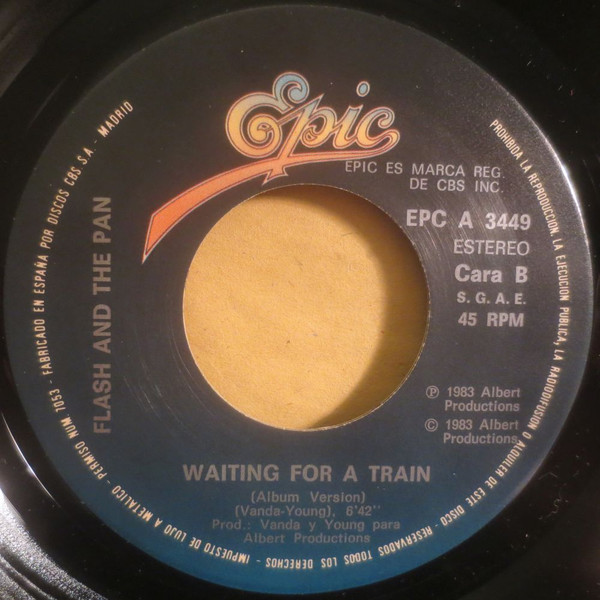 Flash & The Pan - Waiting For A Train | Epic (EPC A 3449) - 4