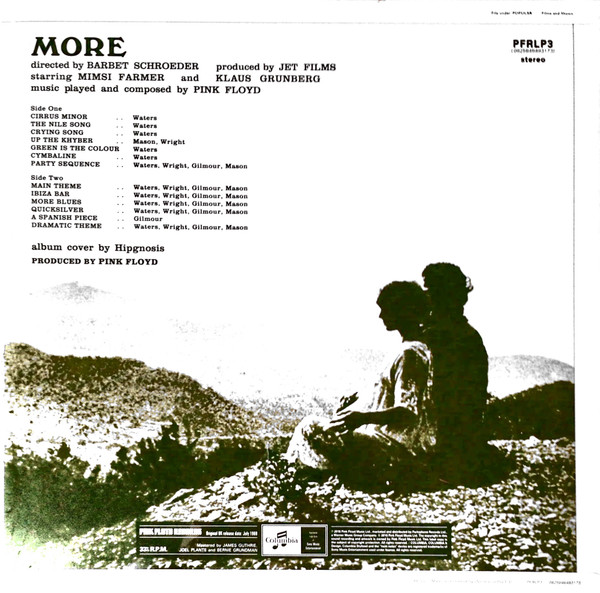 Pink Floyd - Soundtrack From The Film "More" | Pink Floyd Records (PFRLP3)