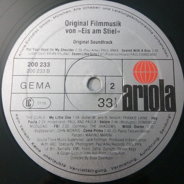 Various - Eis Am Stiel - Original Soundtrack | Ariola (200 233) - 4