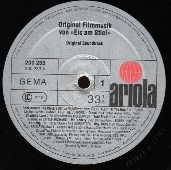 Various - Eis Am Stiel - Original Soundtrack | Ariola (200 233) - 3