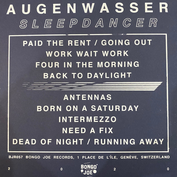 Augenwasser - Sleepdancer | Les Disques Bongo Joe (BJR057) - 2 Augenwasser - Sleepdancer | Les Disques Bongo Joe (BJR057) - 2