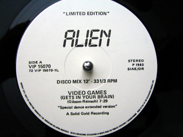 Alien - Video Games (Gets In Your Brain) | VIP (VIP 15070) - 2
