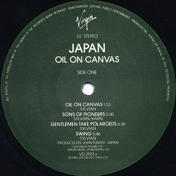 Japan - Oil On Canvas | Virgin (VD 2513) - 3 Japan - Oil On Canvas | Virgin (VD 2513) - 3