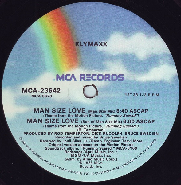 Klymaxx - Man Size Love (Theme From The Motion Picture, "Running Scared") (Remixes) | MCA Records (MCA-23642) - 4