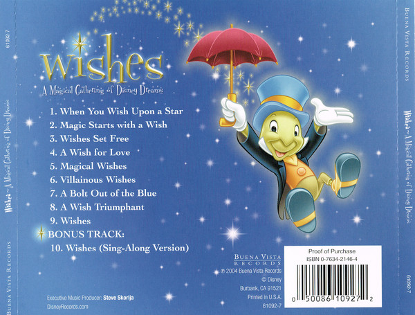 Various - Walt Disney World® - Wishes - A Magical Gathering Of Disney Dreams | Buena Vista Records (61092-7) - 2