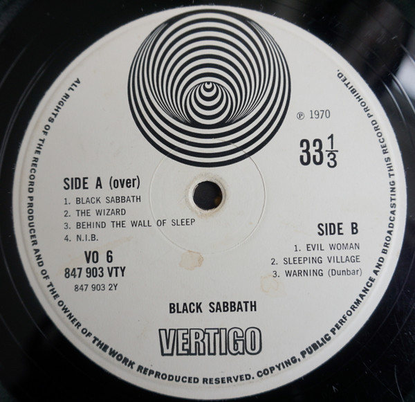 Black Sabbath - Black Sabbath | Vertigo (VO 6) Black Sabbath - Black Sabbath | Vertigo (VO 6)