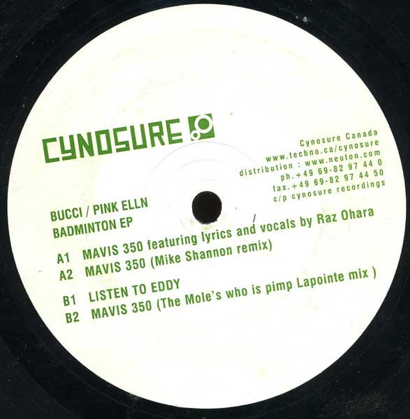 Bucci / Pink Elln - Badminton EP | Cynosure (cyn013) - 4