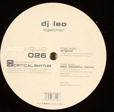 DJ Leo - 2gether | Sog Liquid (SOGLQ 026) - 2 DJ Leo - 2gether | Sog Liquid (SOGLQ 026) - 2
