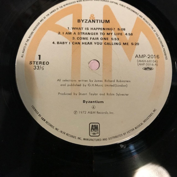 Byzantium - Byzantium LP | A&M Records (AMP-2016) - 2 Byzantium - Byzantium LP | A&M Records (AMP-2016) - 2