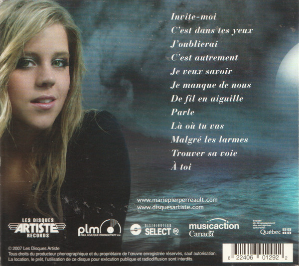 Marie-Pier Perreault - J'oublierai | Les Disques Artiste Records (AR-CD-129) - 2 Marie-Pier Perreault - J'oublierai | Les Disques Artiste Records (AR-CD-129) - 2