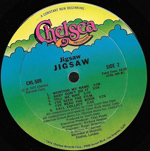 Jigsaw - Jigsaw | Chelsea Records (CHL 509) - 4 Jigsaw - Jigsaw | Chelsea Records (CHL 509) - 4