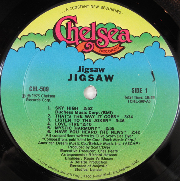 Jigsaw - Jigsaw | Chelsea Records (CHL 509) - 3 Jigsaw - Jigsaw | Chelsea Records (CHL 509) - 3