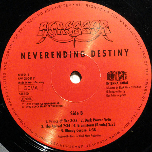 Agressor - Neverending Destiny | Noise International (N 0154-1) - 4