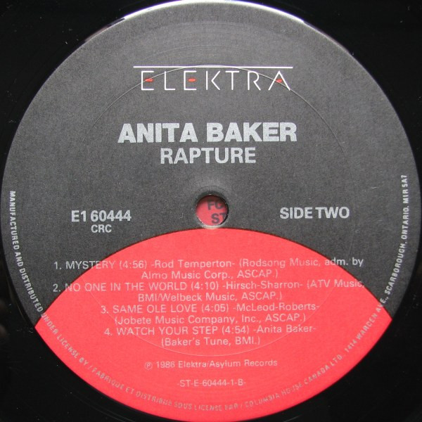 Anita Baker - Rapture [Vinyl] | Elektra (E1 60444) - 4