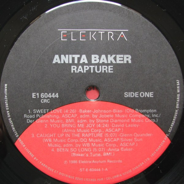 Anita Baker - Rapture [Vinyl] | Elektra (E1 60444) - 3