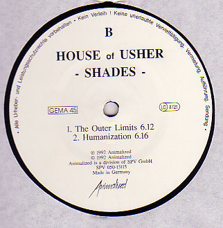 House Of Usher - Shades | Animalized (SPV 050-13115) - 3 House Of Usher - Shades | Animalized (SPV 050-13115) - 3