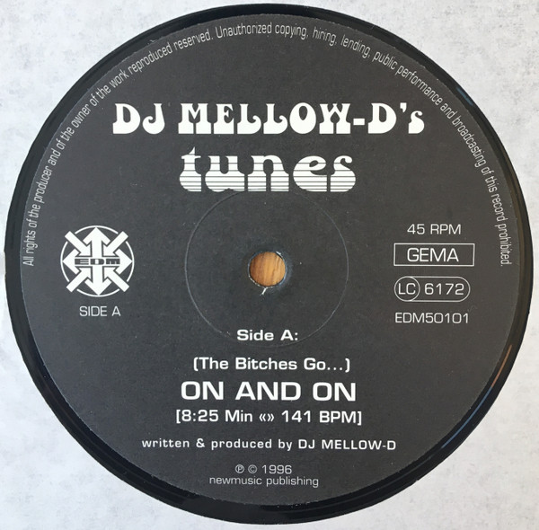 DJ Mellow-D - On And On / Paradise | EDM (EDM50101) - 2