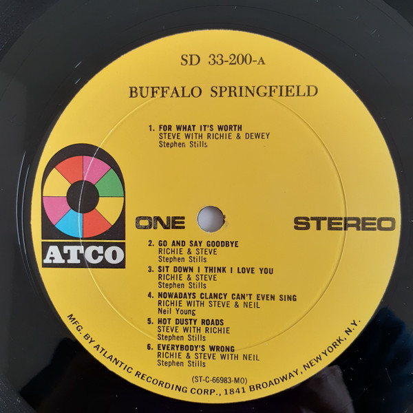 Buffalo Springfield - Buffalo Springfield | ATCO Records (SD 33-200-A) - 3