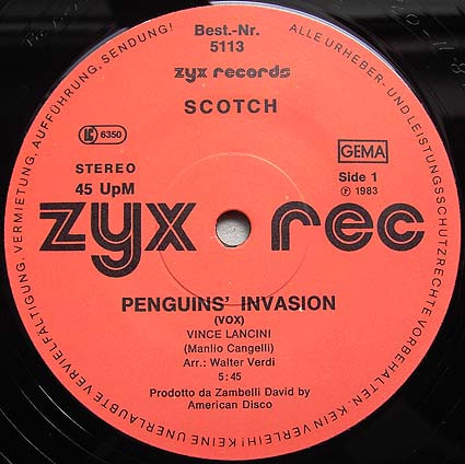 Scotch - Penguins' Invasion | ZYX Records (5113) - 3 Scotch - Penguins' Invasion | ZYX Records (5113) - 3