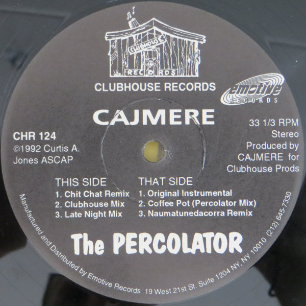 Cajmere - Chit Chat / The Percolator | Clubhouse Records (CHR 124) Cajmere - Chit Chat / The Percolator | Clubhouse Records (CHR 124)