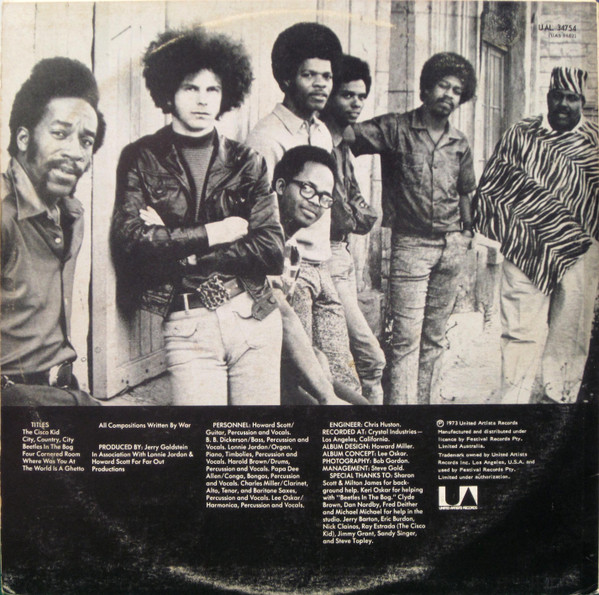 War - The World Is A Ghetto | United Artists Records (UAL 34754) - 2