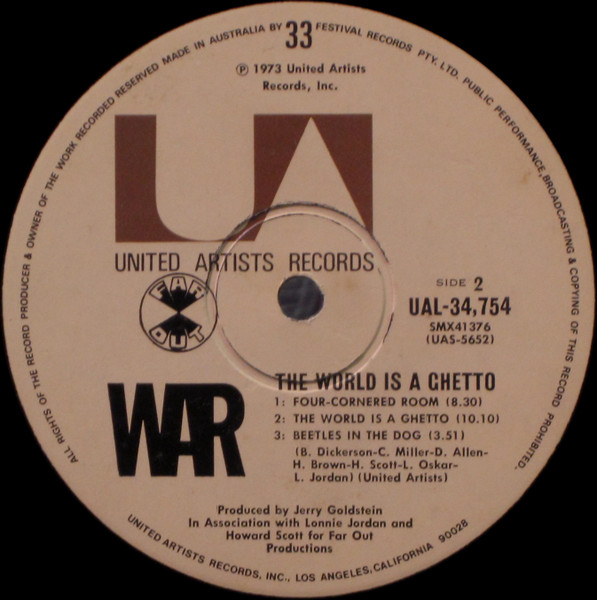 War - The World Is A Ghetto | United Artists Records (UAL 34754) - 4