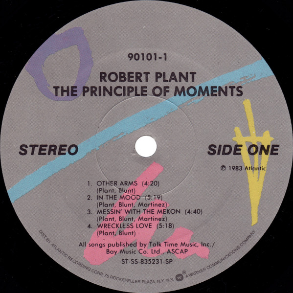 Robert Plant - The Principle Of Moments | Atlantic (7 90101-1) - 3