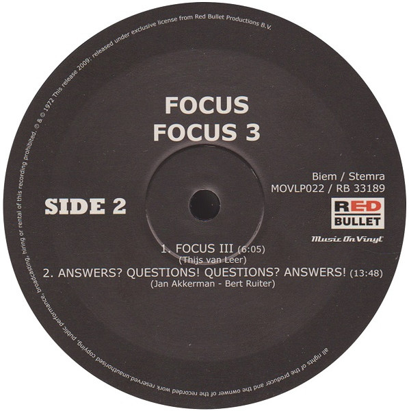 Focus - Focus 3 | Music On Vinyl (MOVLP022) - 4