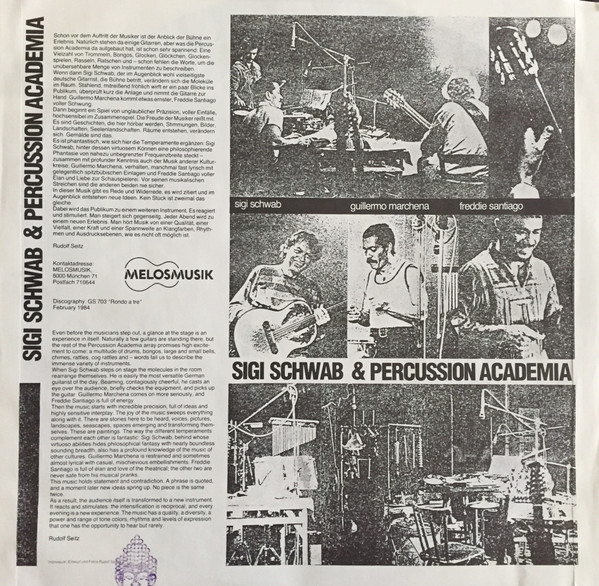 Sigi Schwab & Percussion Academia - Silversand | Melosmusik (GS 704) - 4 Sigi Schwab & Percussion Academia - Silversand | Melosmusik (GS 704) - 4