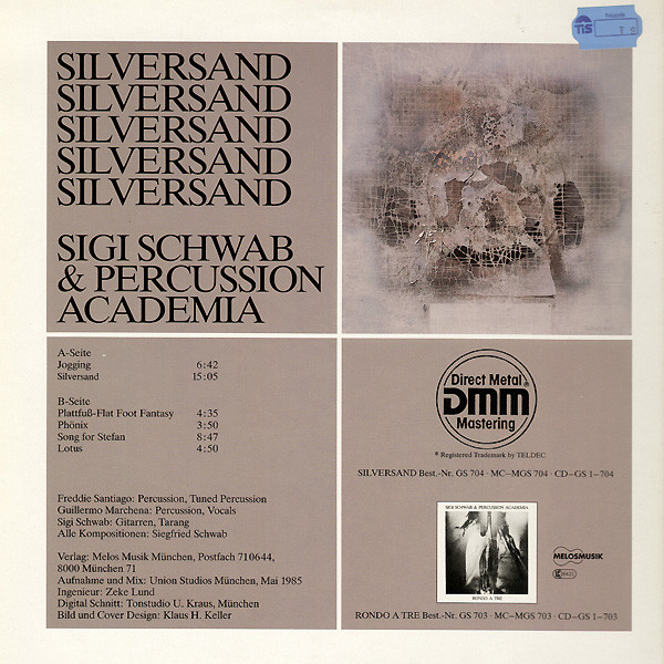 Sigi Schwab & Percussion Academia - Silversand | Melosmusik (GS 704) - 2 Sigi Schwab & Percussion Academia - Silversand | Melosmusik (GS 704) - 2