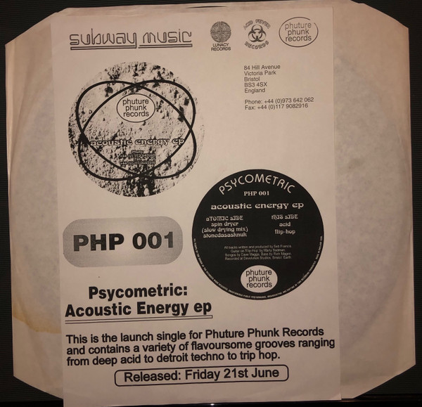 Psycometric - Acoustic Energy EP | Phuture Phunk Records (PHP 001)