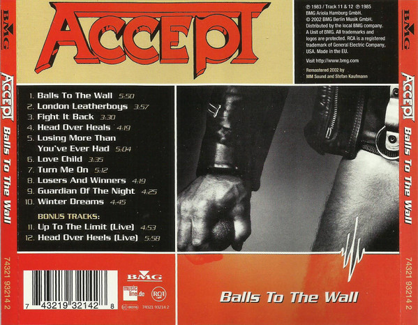 Accept - Balls To The Wall | RCA (74321 93214 2) - 3 Accept - Balls To The Wall | RCA (74321 93214 2) - 3