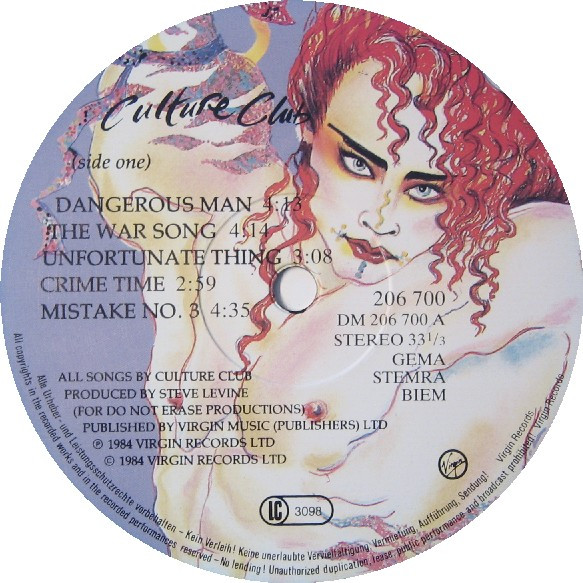 Culture Club - Waking Up With The House On Fire | Virgin (206 700) - 3 Culture Club - Waking Up With The House On Fire | Virgin (206 700) - 3