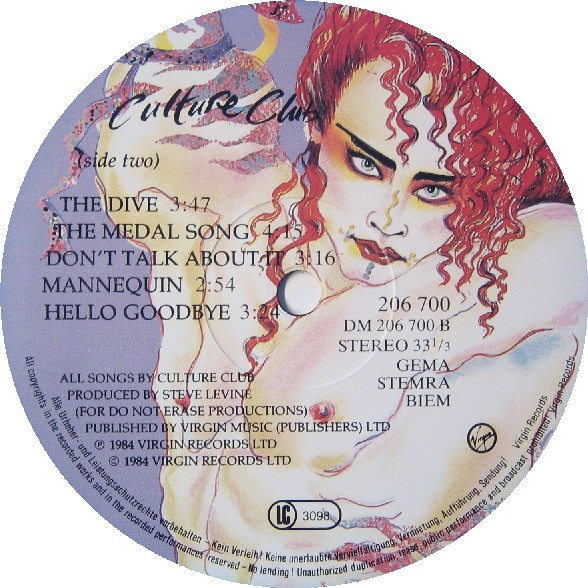 Culture Club - Waking Up With The House On Fire | Virgin (206 700) - 4 Culture Club - Waking Up With The House On Fire | Virgin (206 700) - 4