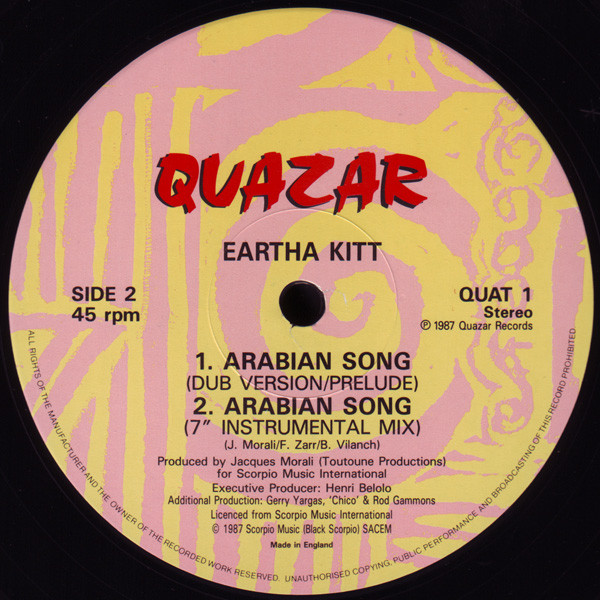Eartha Kitt - Arabian Song | Quazar (QUAT 1) - 4