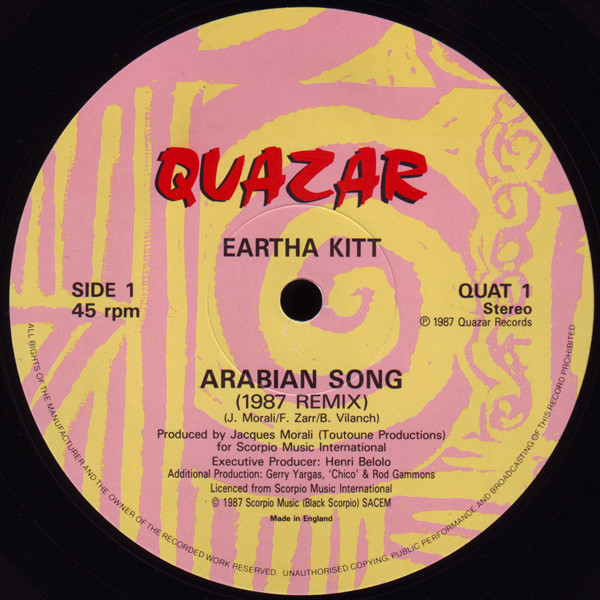 Eartha Kitt - Arabian Song | Quazar (QUAT 1) - 3