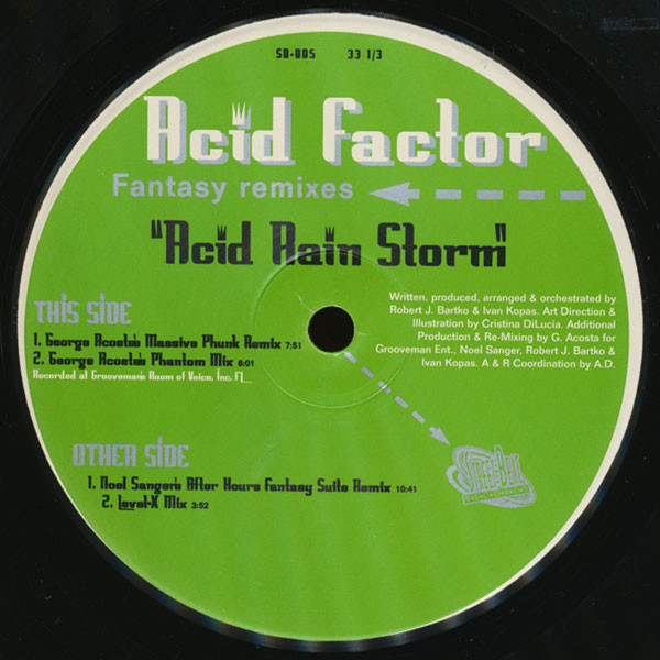 Acid Factor - Acid Rain Storm (Fantasy Remixes) | StreetBeat Records (SB-005) - main