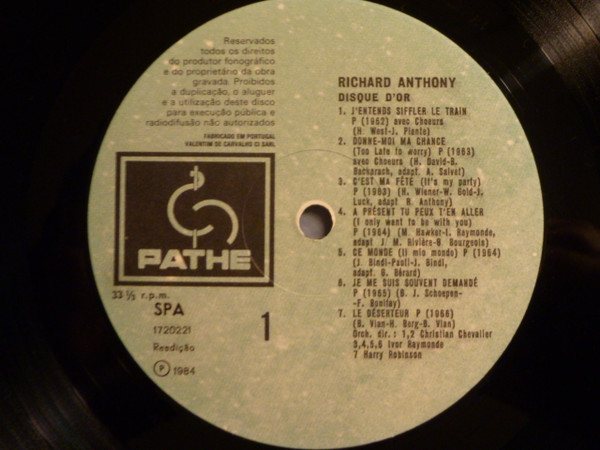 Richard Anthony - Richard Anthony | Pathé (1720221) - 4