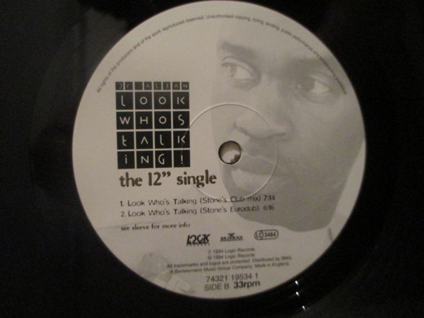 Dr. Alban - Look Whos Talking! (The 12'' Single) | Logic Records (74321 19534 1) - 4