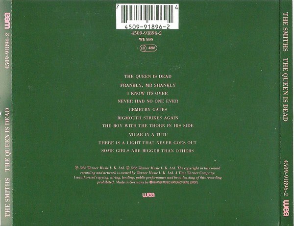 The Smiths - The Queen Is Dead | WEA (4509-91896-2) - 2