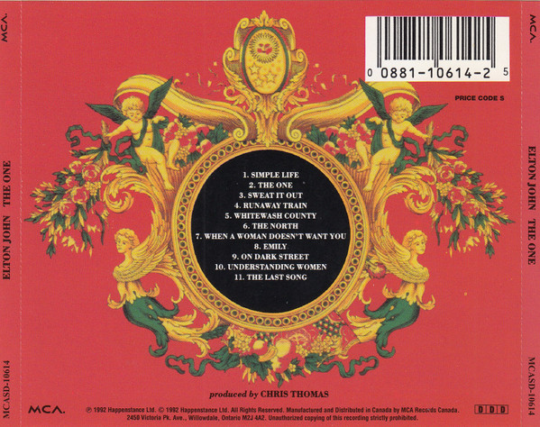 Elton John - The One | MCA Records (MCASD-10614) - 2 Elton John - The One | MCA Records (MCASD-10614) - 2