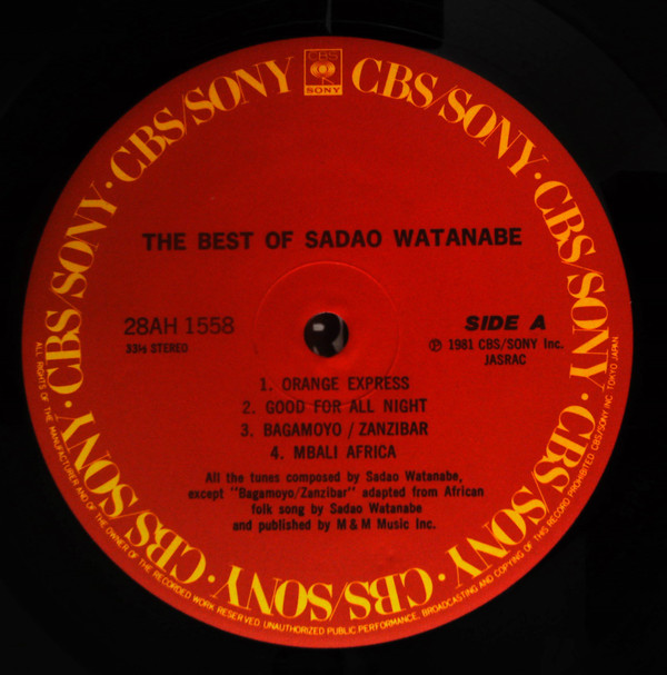 Sadao Watanabe - The Best Of Sadao Watanabe | CBS/Sony (28AH 1558) - 3 Sadao Watanabe - The Best Of Sadao Watanabe | CBS/Sony (28AH 1558) - 3