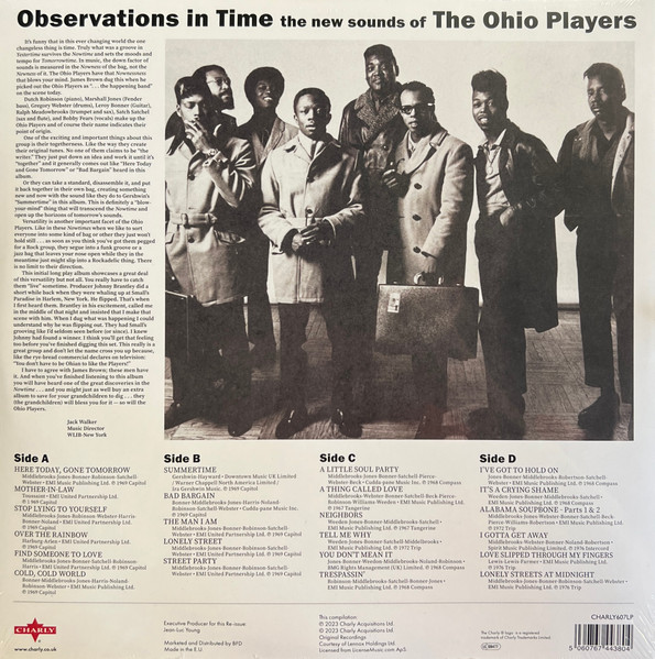 Ohio Players - Observations in Time | Charly Records (CHARLY607LP) - 2