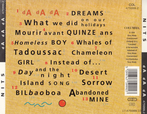 The Nits - dA dA dA | Columbia (475999.2) - 2