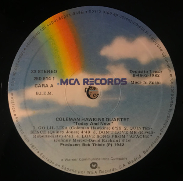 Coleman Hawkins Quartet - Today And Now | MCA Records (LB 250.614-1) - 3 Coleman Hawkins Quartet - Today And Now | MCA Records (LB 250.614-1) - 3
