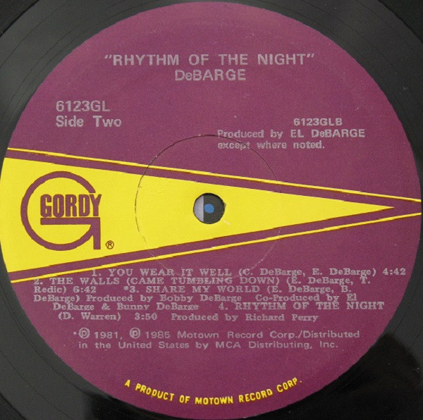 DeBarge - Rhythm Of The Night | Gordy (6123GL) - 4